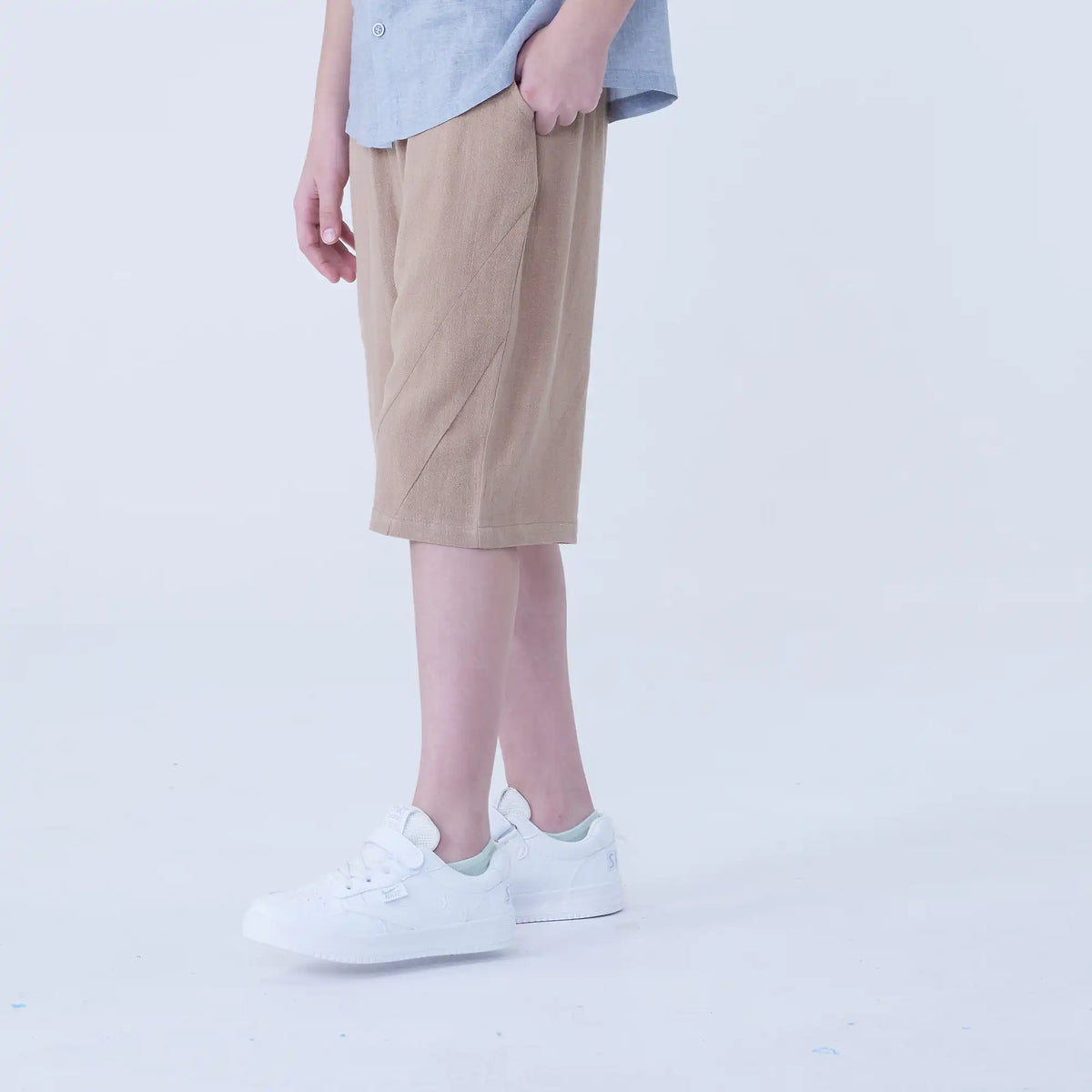 Baggy Linen Shorts For Boys Image