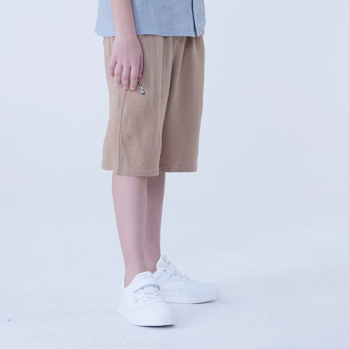 Baggy Linen Shorts For Boys Image