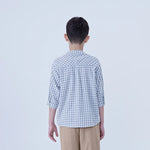 Checked Linen Shirt For Boys Image