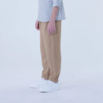 Ankle-Tied Linen Pants For Boys Image