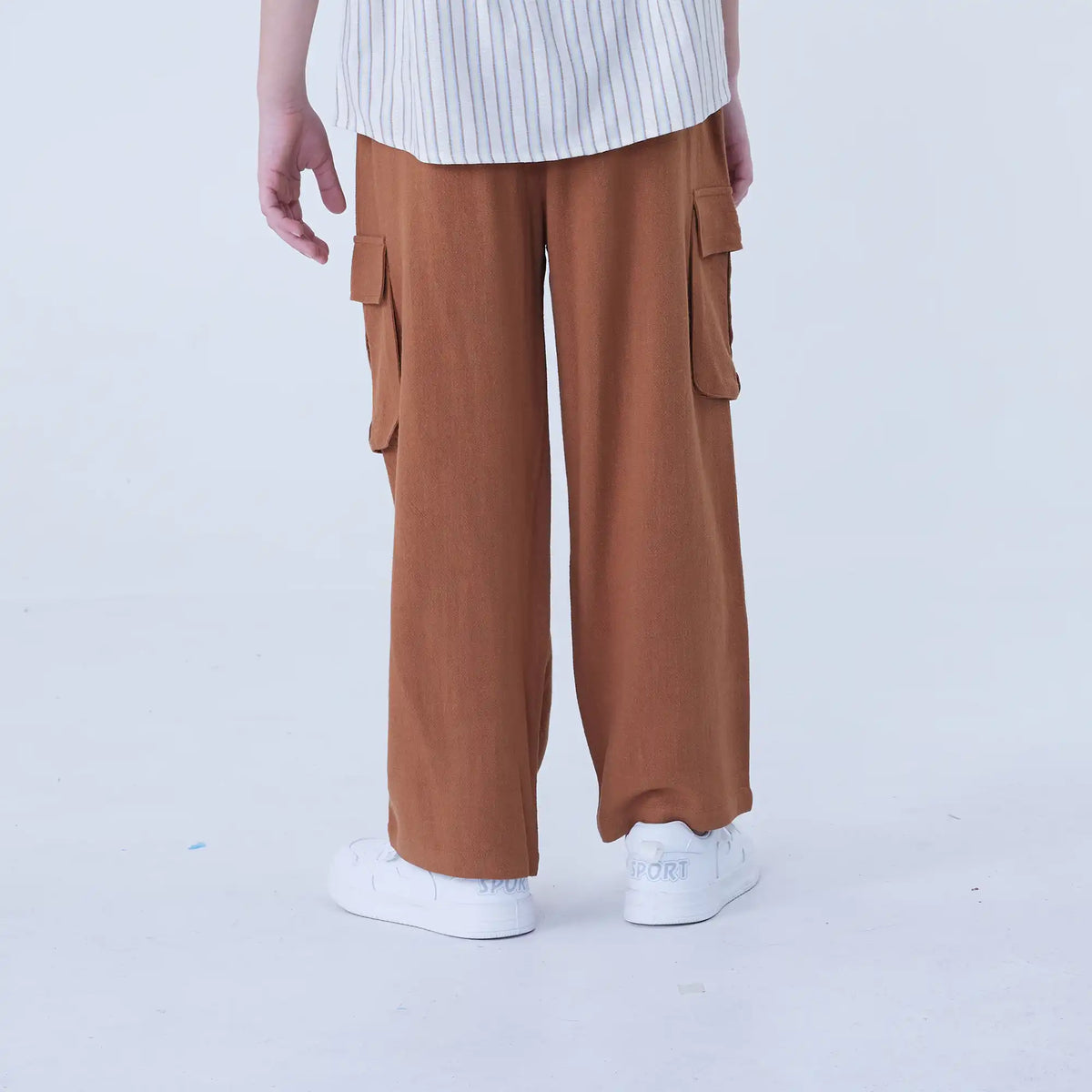 Straight-Leg Linen Pants For Boys Image