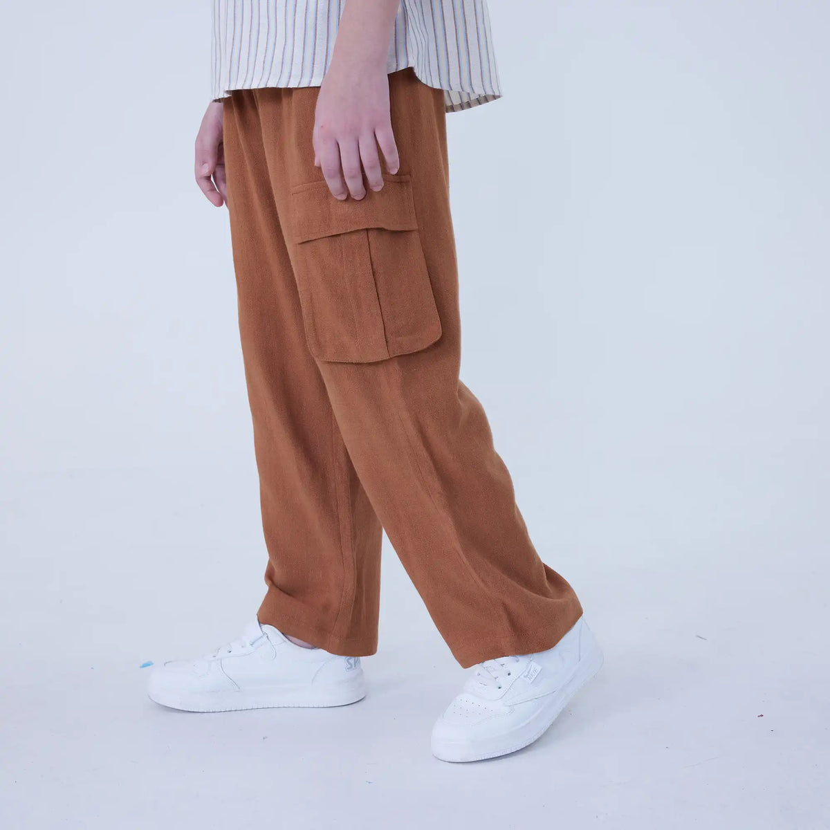 Straight-Leg Linen Pants For Boys Image