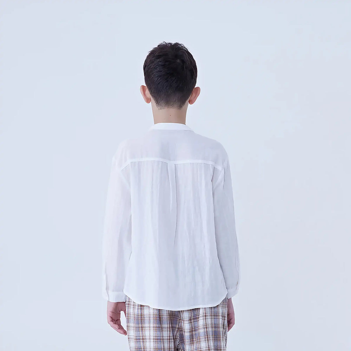 Plain Linen Shirt For Boys Image