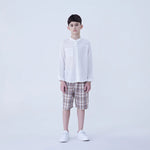 Plain Linen Shirt For Boys Image