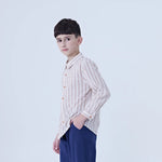 Striped Linen Shirt For Boys Image