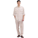 Plain Linen Shirt For Men Image