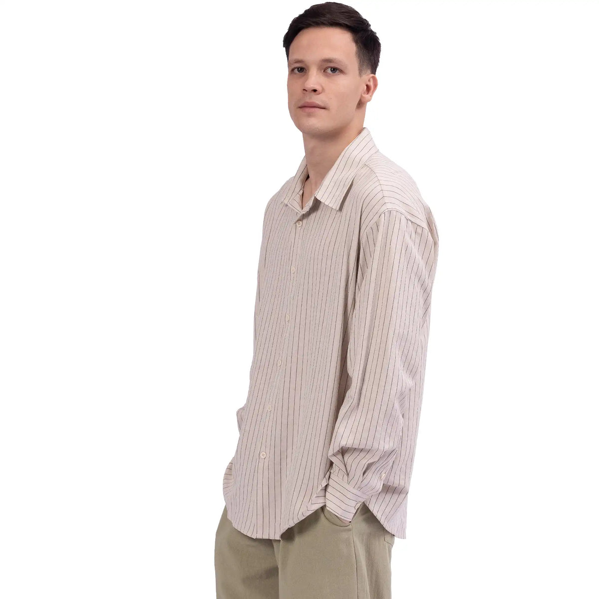 Striped Linen Shirt For Men