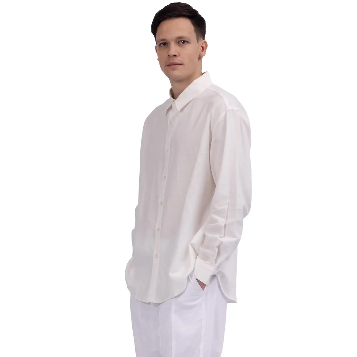 Plain Linen Shirt For Men
