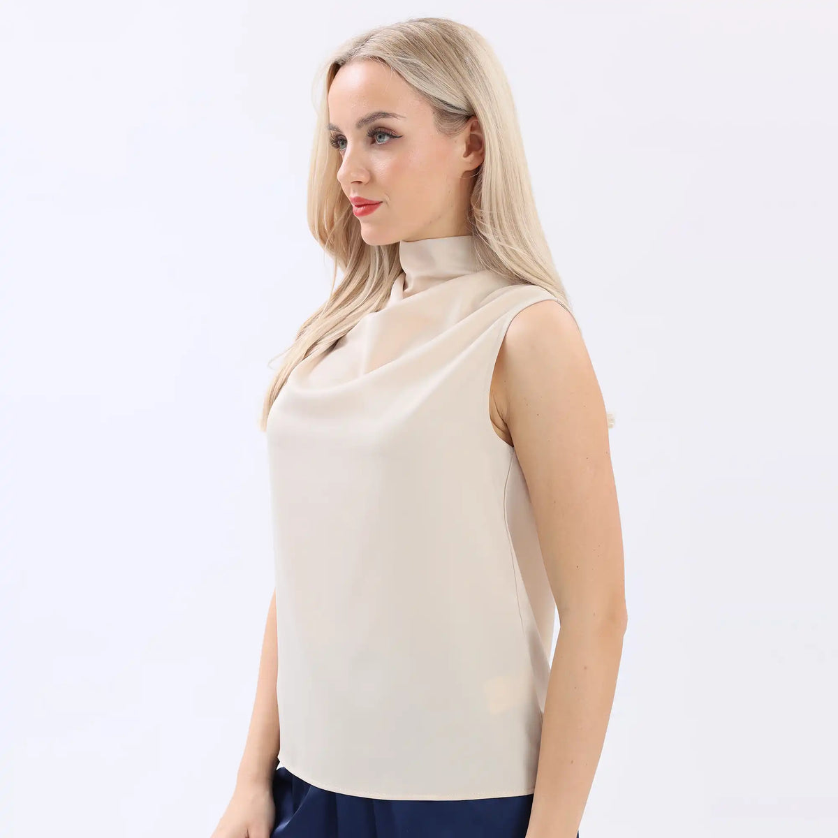 Plain Basic Blouse For Women Image