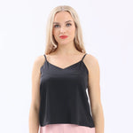 Black Plain Basic Blouse For Women Image