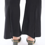 Bell-Bottom Basic Pants For Women Image