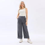 Wide-Leg Basic Pants For Women Image