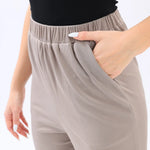 Wide-Leg Basic Pants For Women Image