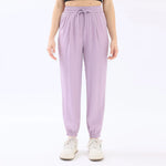 Ankle-Tied Basic Pants For Women Light Purple Image