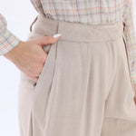 Straight-Leg Linen Pants For Women Image