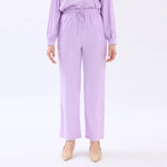 Baggy Linen Pants For Women Purple Image