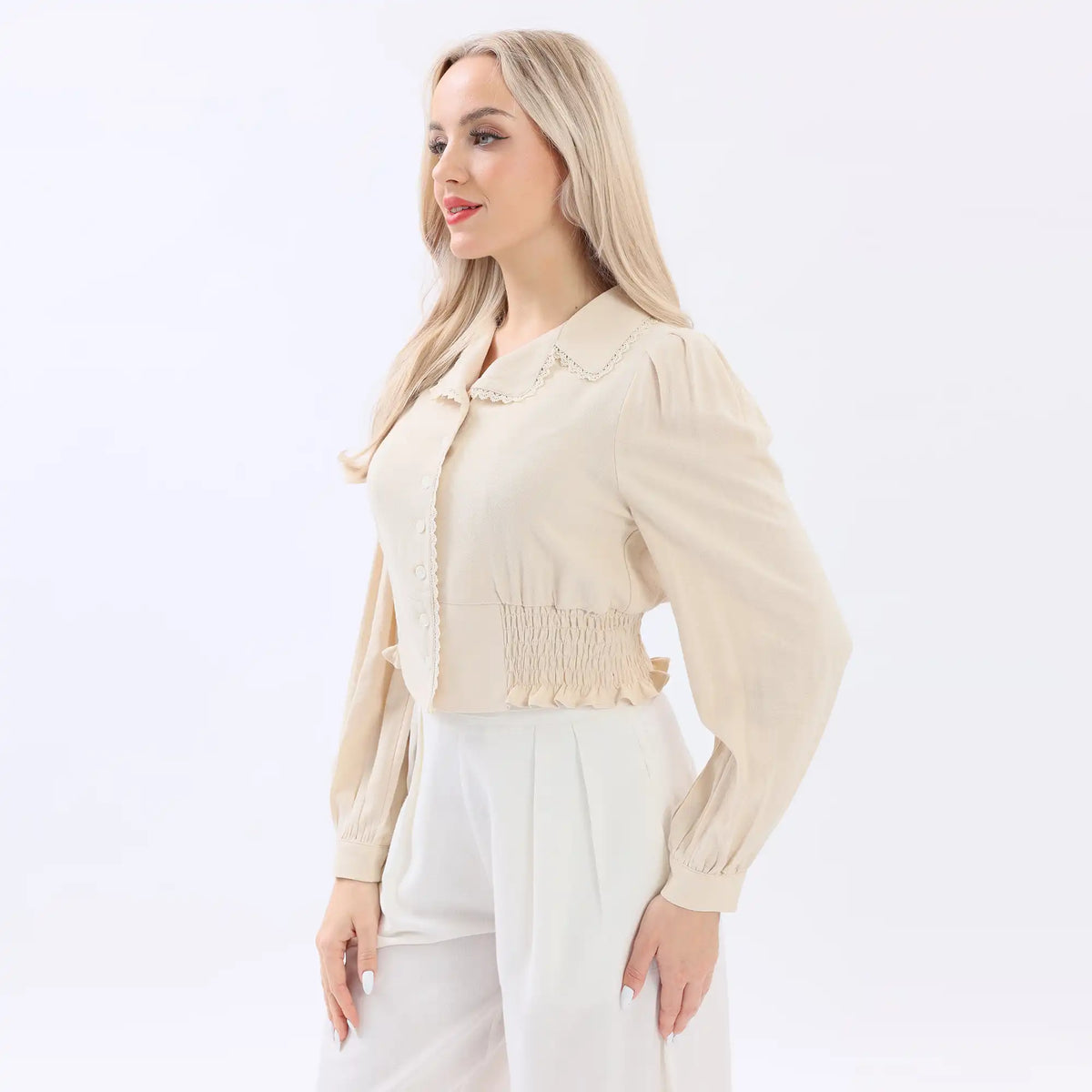 Quilting Linen Shirt For Women