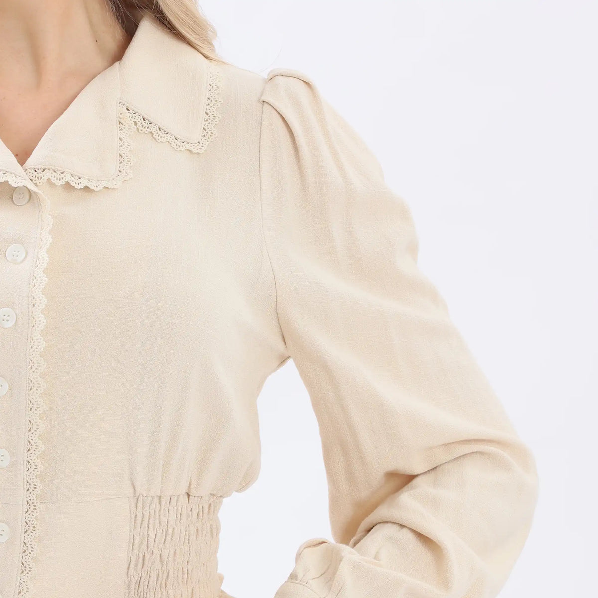 Quilting Linen Shirt For Women