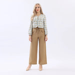 Checked Linen Shirt For Women Image