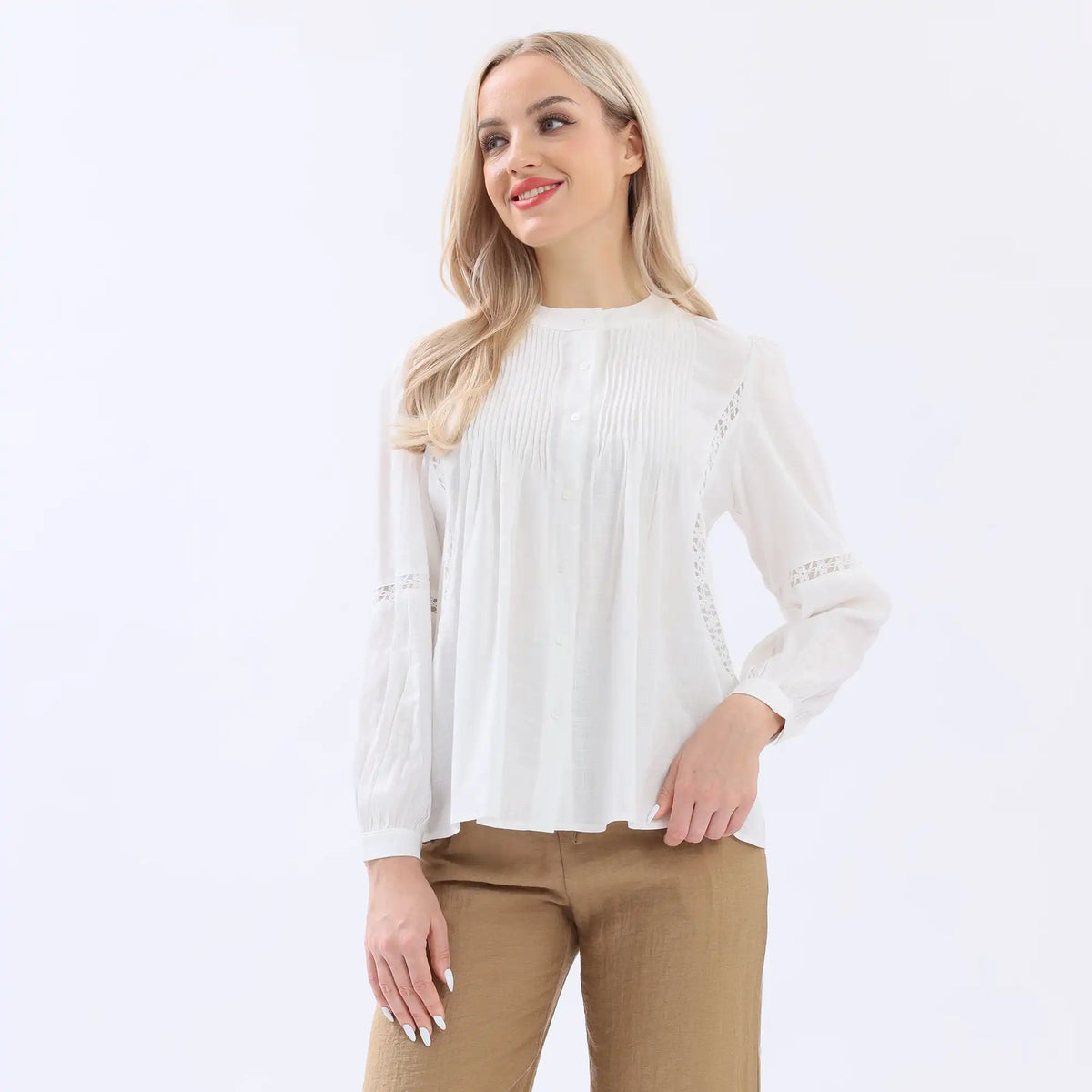 Floral Linen Shirt For Women