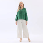 Plain Linen Blouse For Women Image