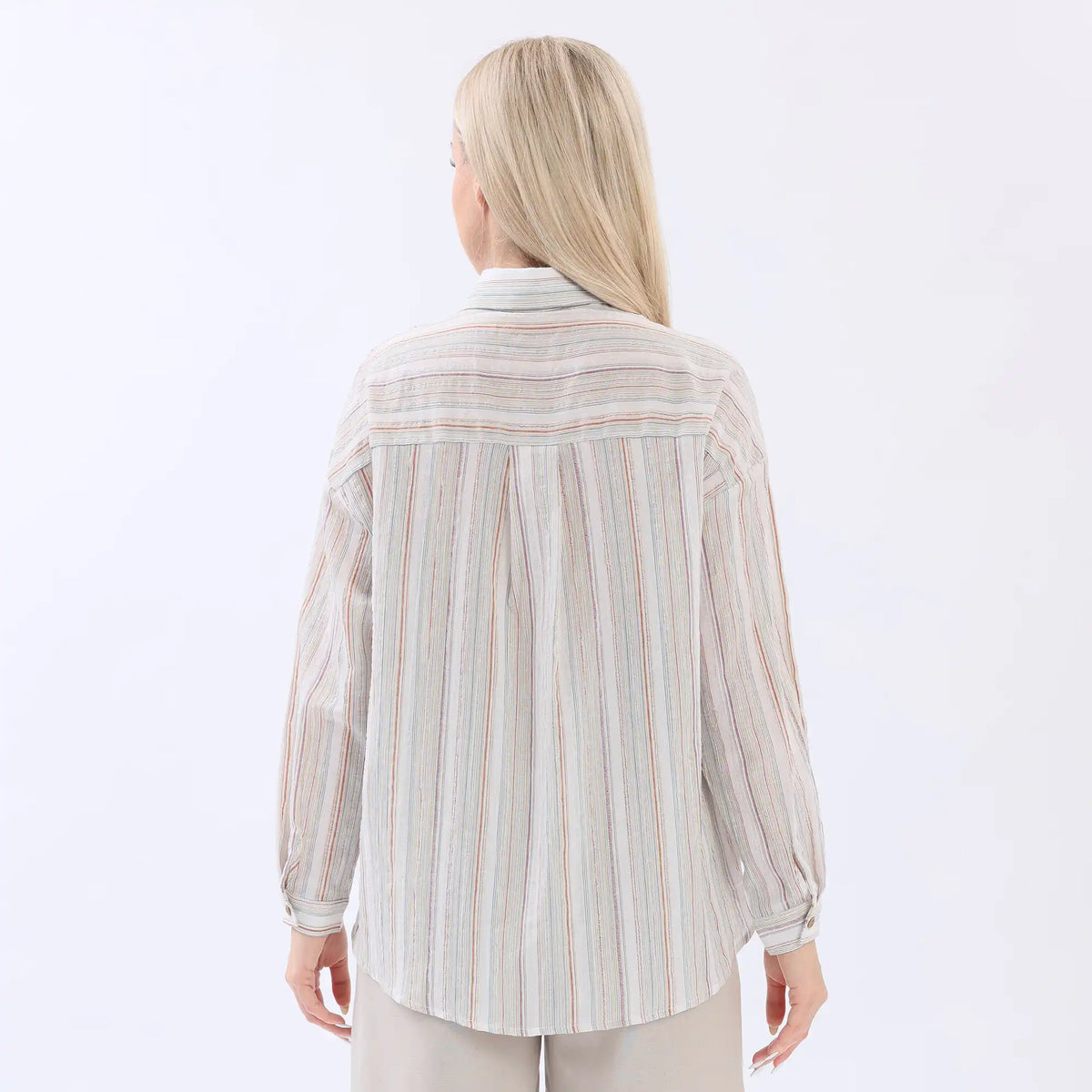 Striped Linen Shirt For Women