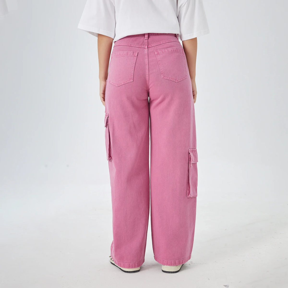 wide leg street look pants for women image