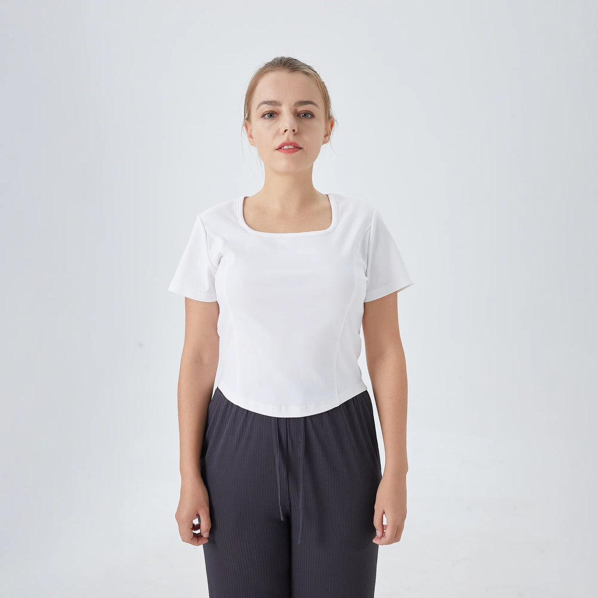 Plain Street Look T.Shirt For Women White Image