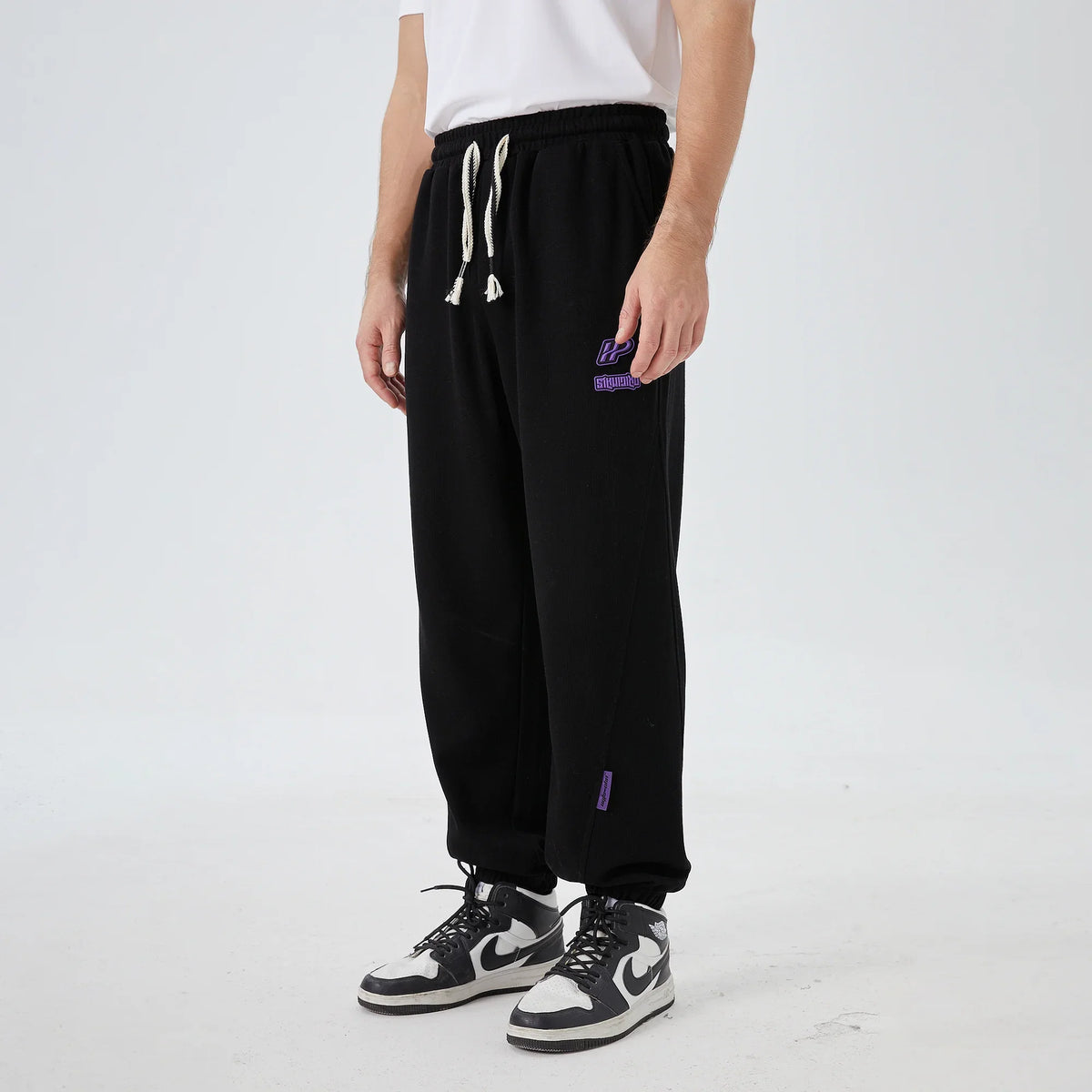 Anklet-Tied Street Look Pants For Men