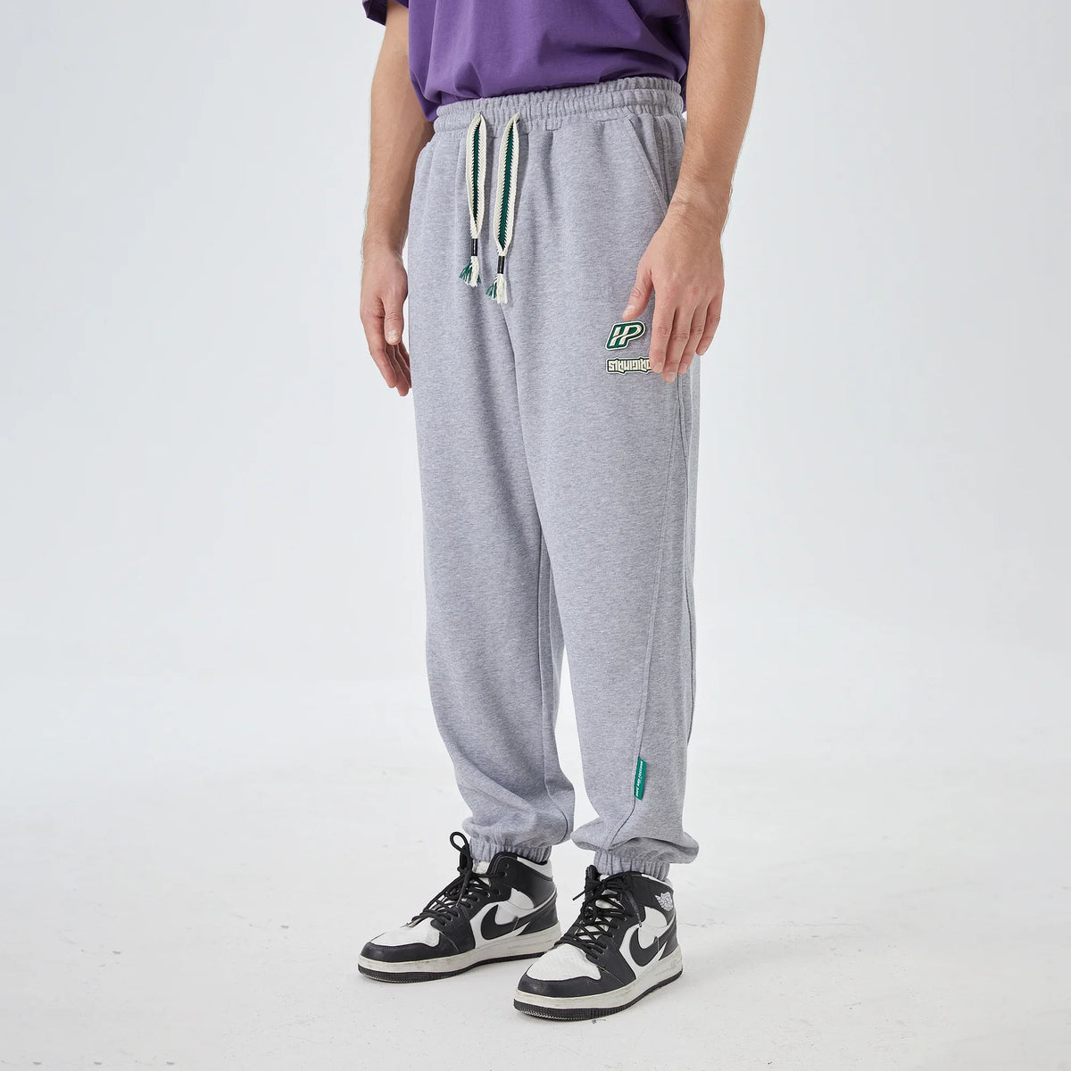 Anklet-Tied Street Look Pants For Men