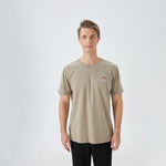 Gray Green Printed Street Look T.Shirt For Men Image