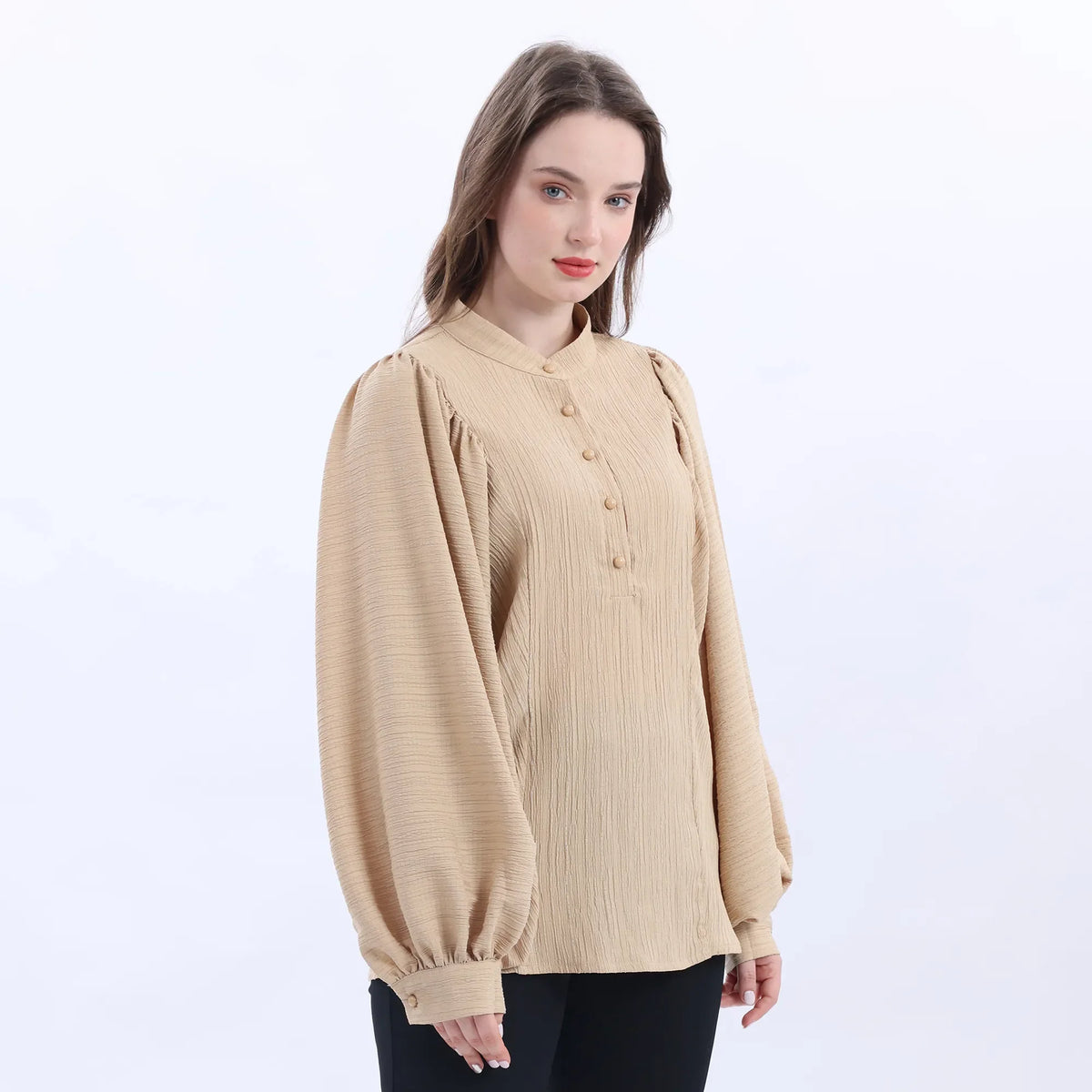 Jacquard Fashion Blouse For Women Image