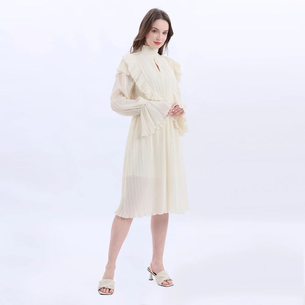 Chic Off White Dress For Women