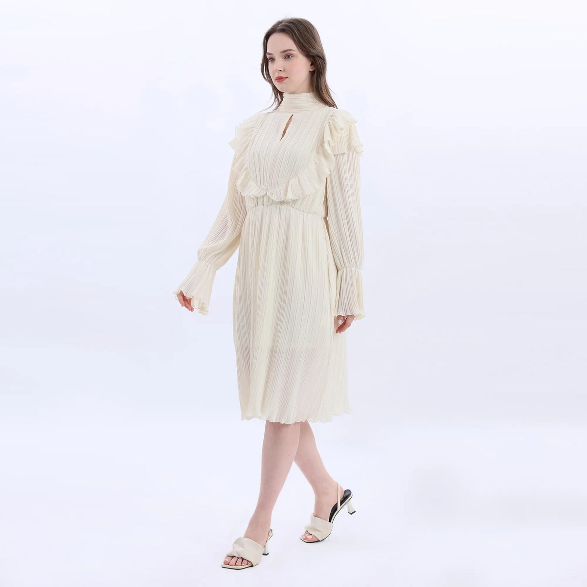 Chic Off White Dress For Women