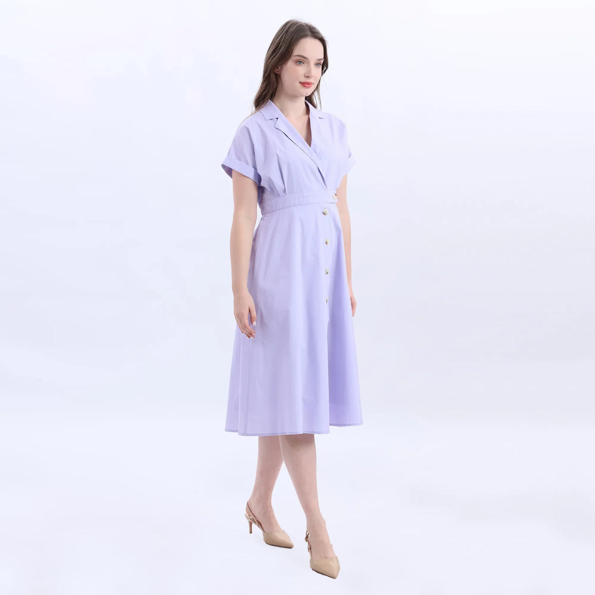 Collar Fashion Dress For Women