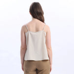 Sleeveless Satin Blouse For Women Image