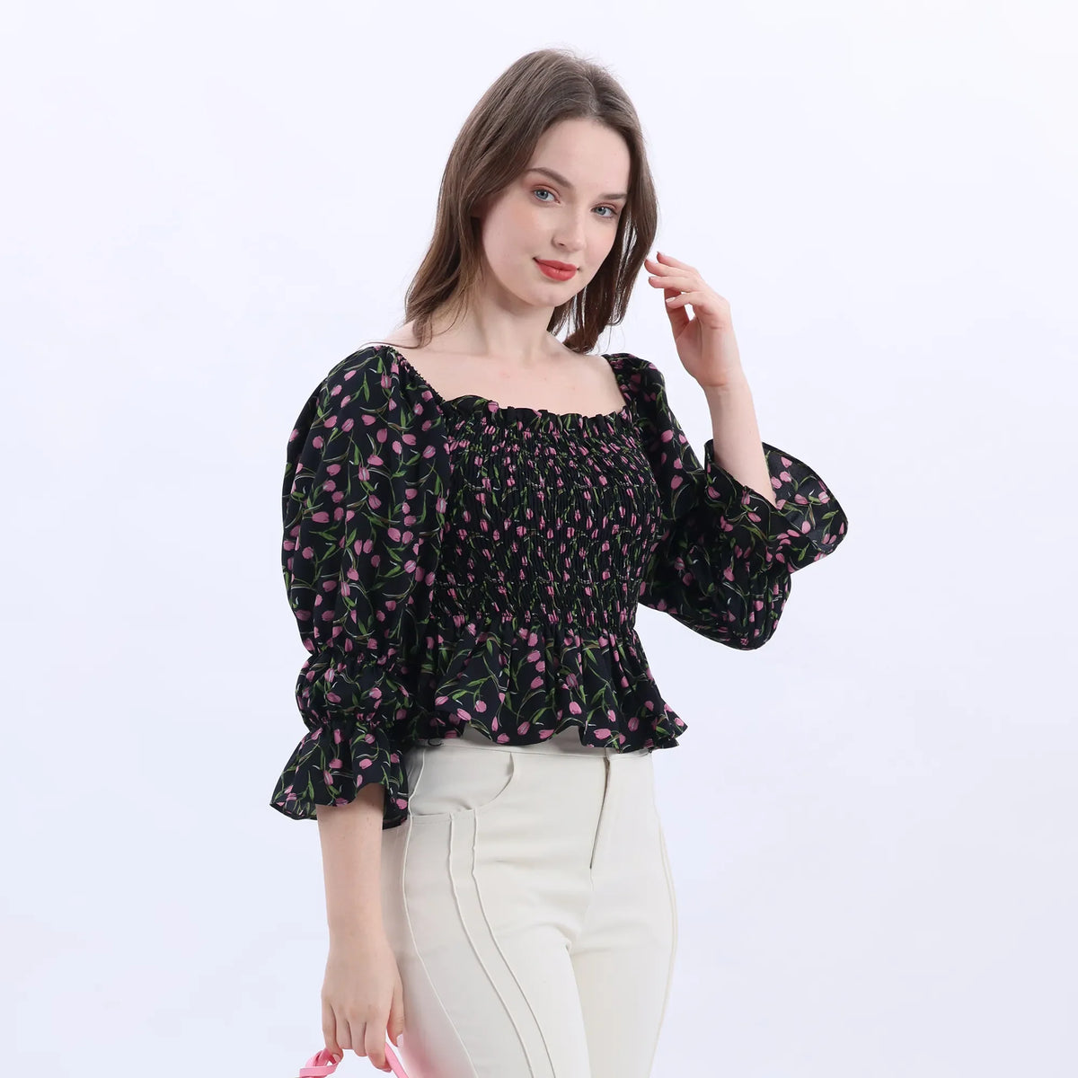 Floral Fashion Blouse For Women Image