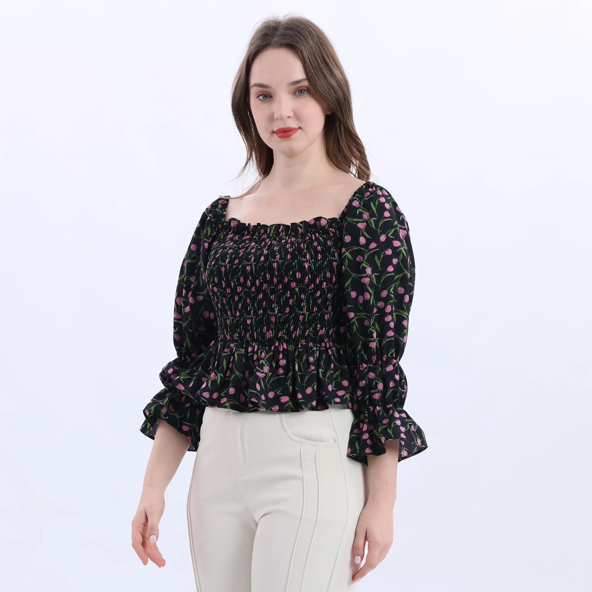 Floral Fashion Blouse For Women Image