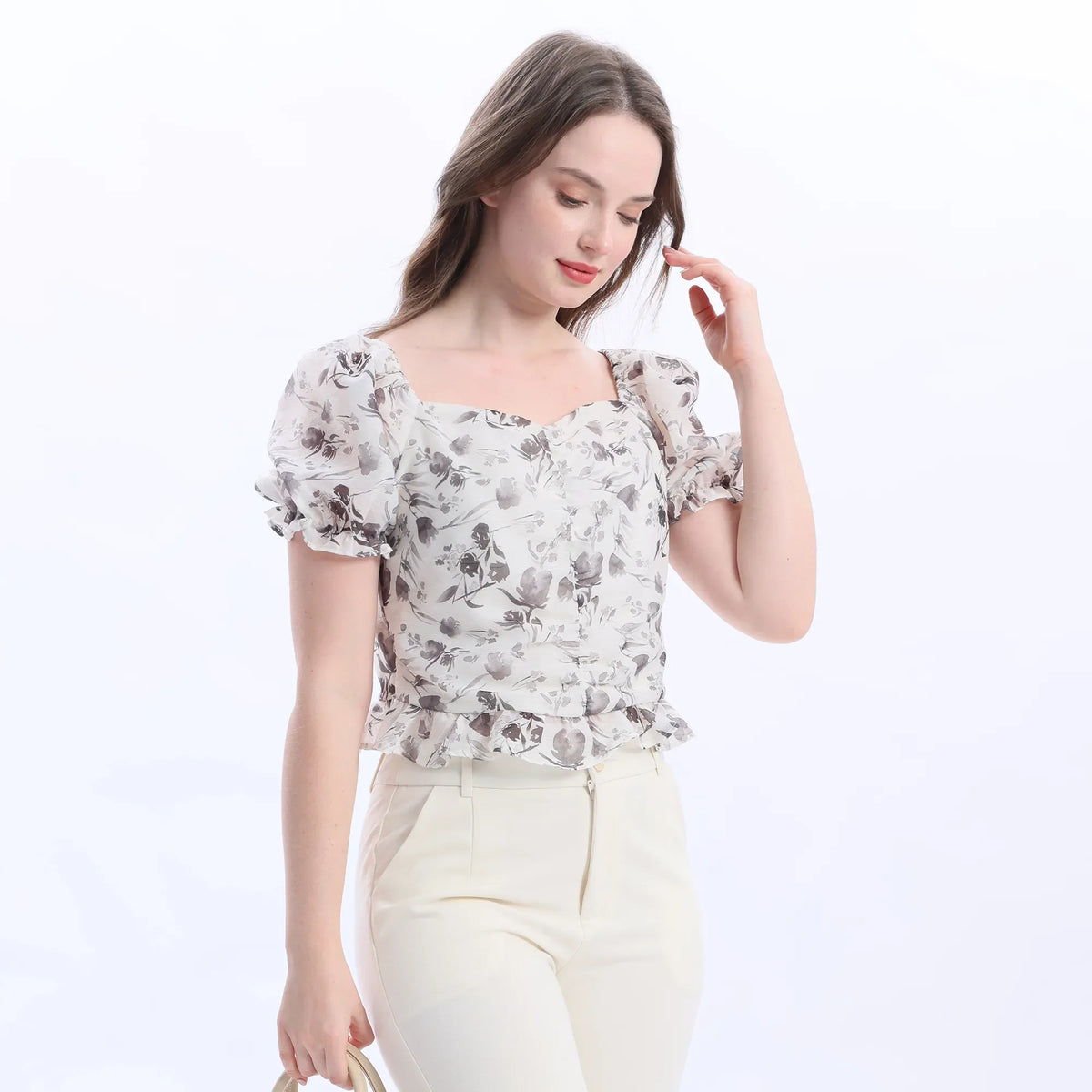 Floral Fashion Blouse For Women Image