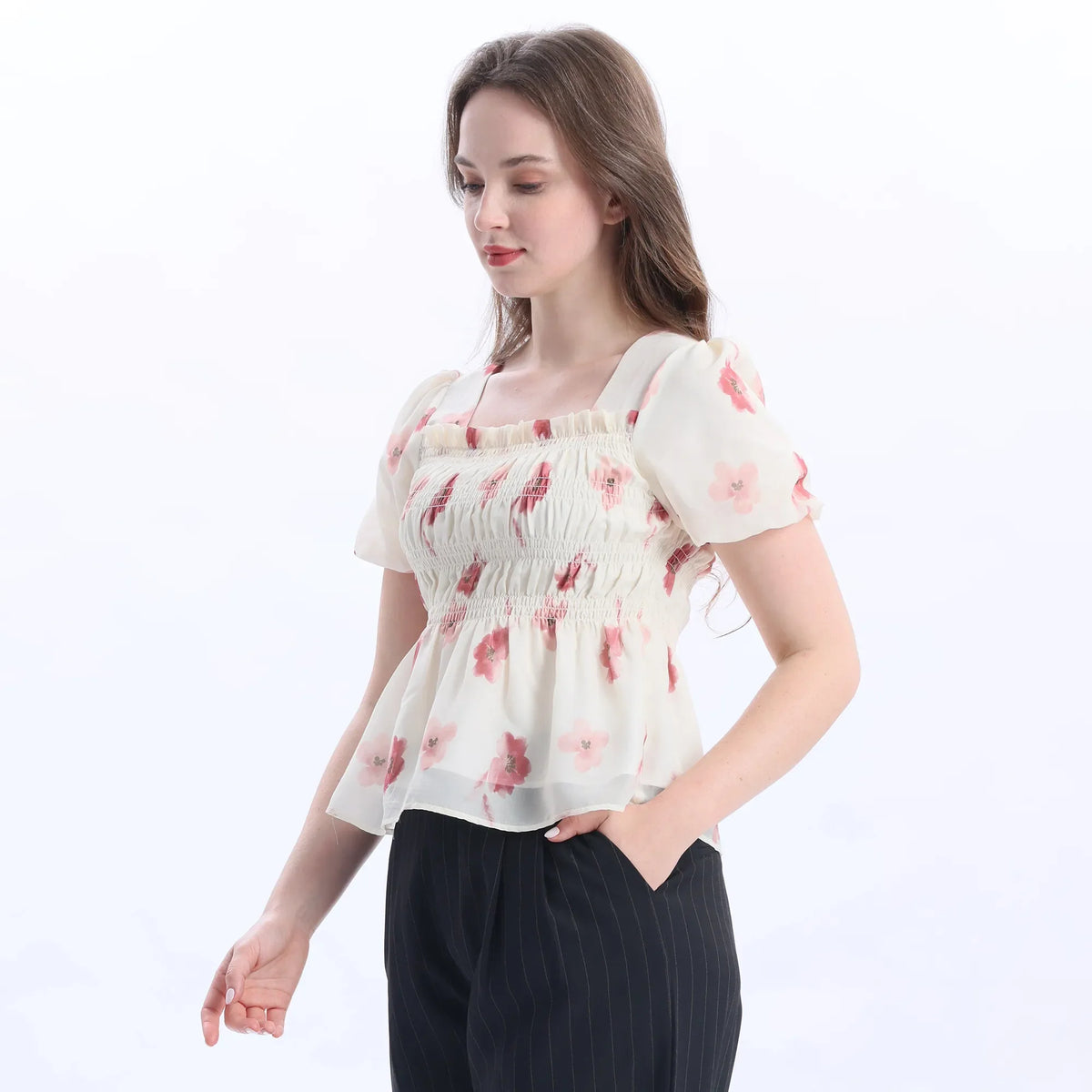 Floral Fashion Blouse For Women Image