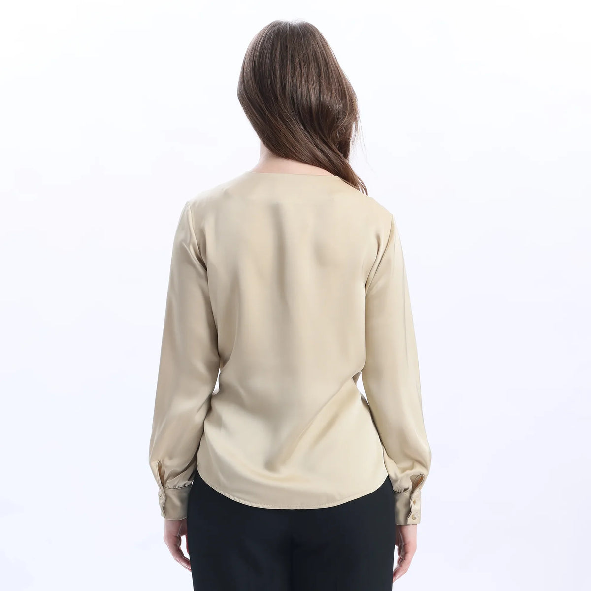 Plain Satin Shirt For Women