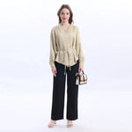 Plain Satin Shirt For Women Image