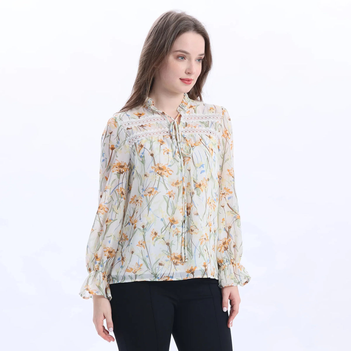 Floral Fashion Blouse For Women Image