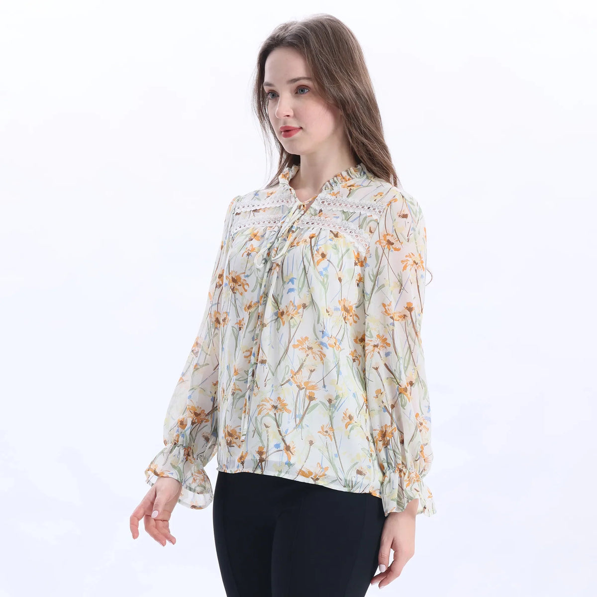 Floral Fashion Blouse For Women Image