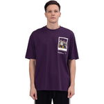 Dark Purple Street Look T.Shirt For Men Image