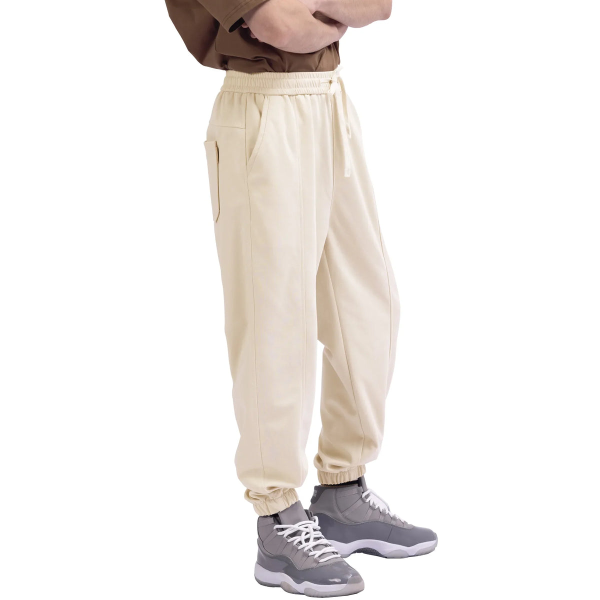 Ankle-Tied Street Look Pants For Men