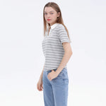 Pattern Street Look Polo Shirt For Women Image