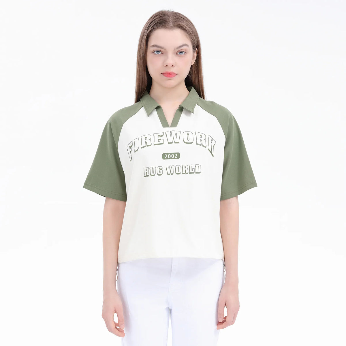 Printed Street Look Polo Shirt For Women