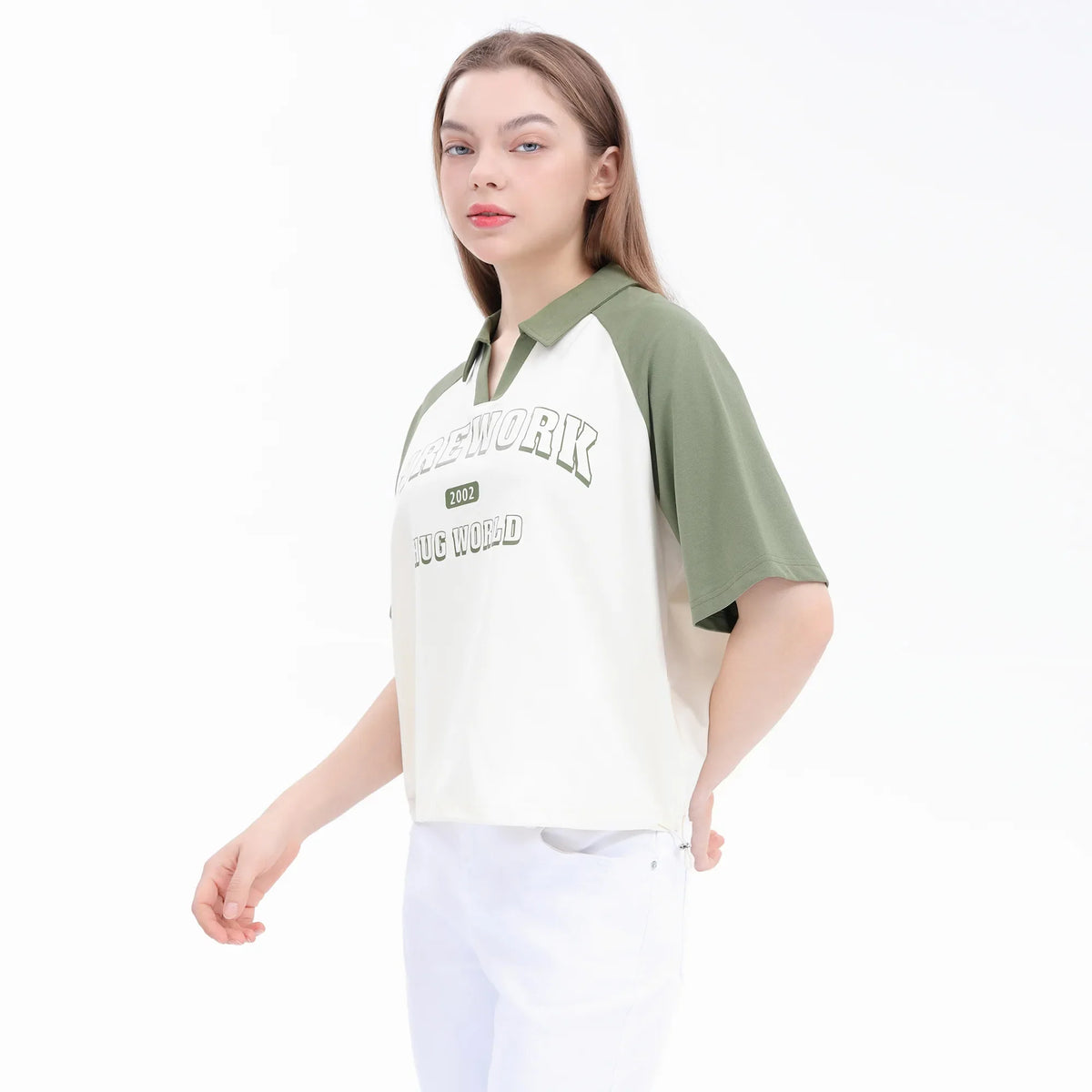 Printed Street Look Polo Shirt For Women