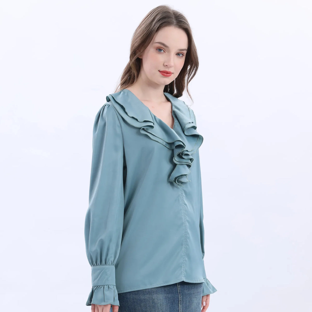 Plain Classic Blouse For Women Image